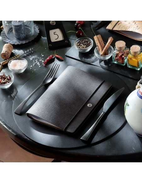 NOTE PORTFOLIO L-A5 taccuino con fogli CHEF MARRONE