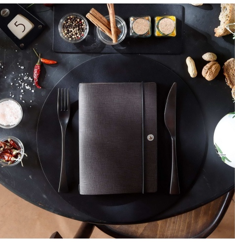 NOTE PORTFOLIO L-A5 taccuino con fogli CHEF MARRONE