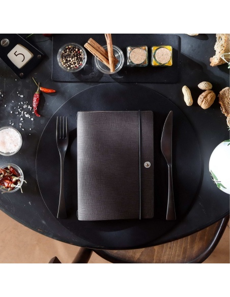 NOTE PORTFOLIO L-A5 taccuino con fogli CHEF MARRONE