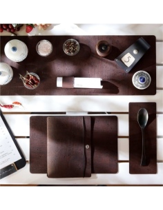 NOTE PORTFOLIO L-A5 taccuino con fogli SUGHERO MARRONE sp. 2.5 2