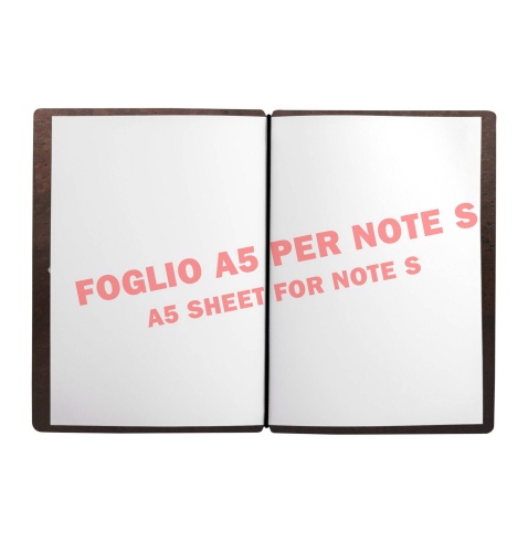 NOTE PORTFOLIO S-A6 taccuino con fogli SUGHERO MARRONE sp. 2.5