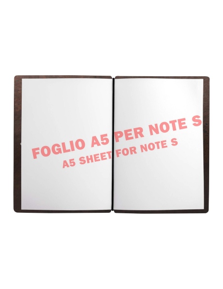 NOTE PORTFOLIO S-A6 taccuino con fogli SUGHERO MARRONE sp. 2.5