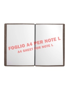 NOTE PORTFOLIO L-A5 taccuino con fogli ECOMENU MARRONE 2