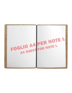 NOTE PORTFOLIO L-A5 taccuino con fogli ECOMENU NATURALE 2