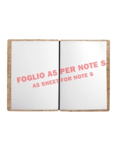 NOTE PORTFOLIO S-A6 taccuino con fogli SUGHERO NATURALE sp. 1.4 2