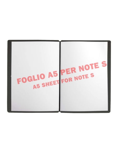 NOTE PORTFOLIO S-A6 taccuino con fogli CHEF NERO