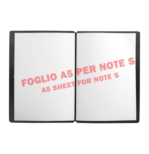 NOTE PORTFOLIO S-A6 taccuino con fogli SUGHERO NERO sp. 2.5