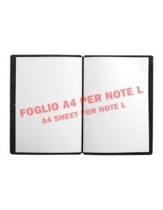 NOTE PORTFOLIO L-A5 taccuino con fogli ECOMENU NERO 2