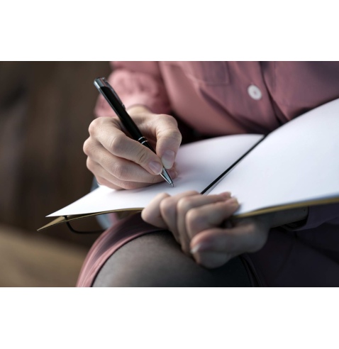 NOTE PORTFOLIO L-A5 taccuino con fogli ECOMENU NERO