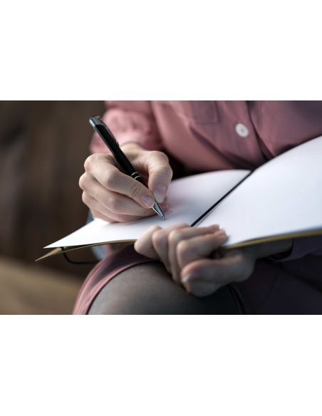 NOTE PORTFOLIO L-A5 taccuino con fogli ECOMENU NERO