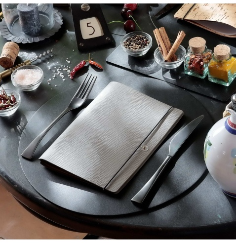 NOTE PORTFOLIO L-A5 taccuino con fogli CHEF TORTORA