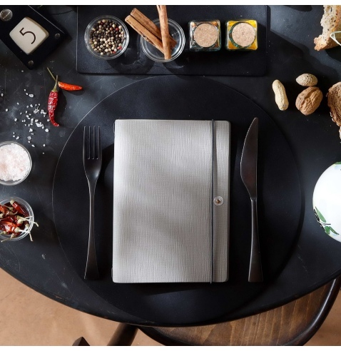 NOTE PORTFOLIO L-A5 taccuino con fogli CHEF TORTORA
