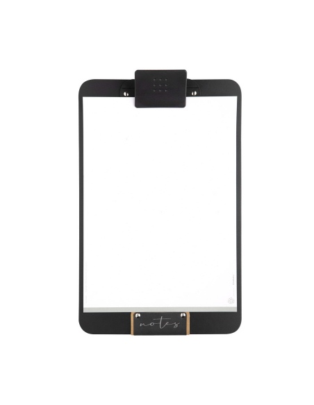 SPRINGER A4 porta blocco etichetta nera PATCH "NOTES" molla ferma fogli supporto BULL NERO sp. 3,0