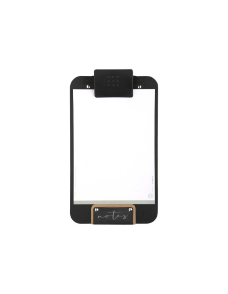 SPRINGER A5 porta blocco etichetta nera PATCH "NOTES" molla ferma fogli supporto BULL NERO sp. 3,0