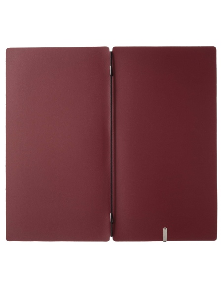 Porta Menu A4 SLIM (17,4x31,8 cm) senza etichetta solo elastico nero CHEF BORDEAUX
