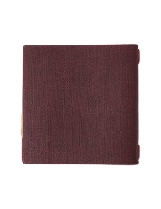 Porta Menu QUADRATO (23x23,1 cm) etichetta PATCH "personalizzata" (minimo 18 pezzi) 2 buste (4 facciate) elastico rosso JUTA BOR 2