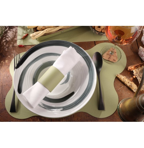 TOVAGLIETTE TAPPETINI D'ARREDO 44x29 cm BLOB pezzo singolo CHEF SALVIA