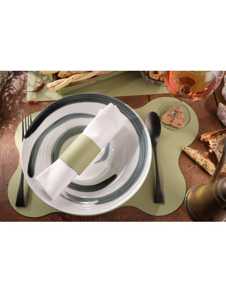 TOVAGLIETTE TAPPETINI D'ARREDO 44x29 cm BLOB pezzo singolo CHEF SALVIA