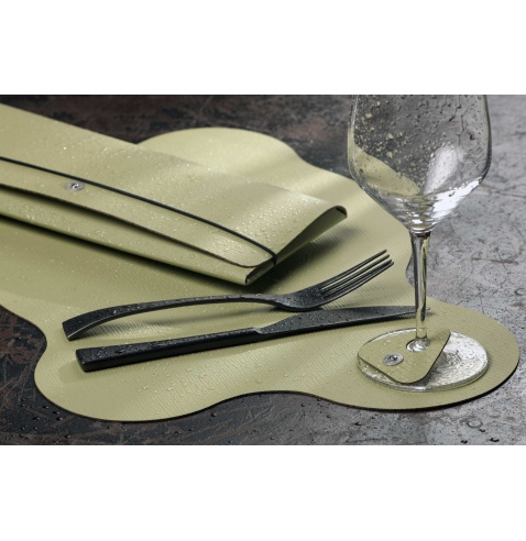 TOVAGLIETTE TAPPETINI D'ARREDO 44x29 cm BLOB pezzo singolo CHEF SALVIA