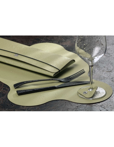 TOVAGLIETTE TAPPETINI D'ARREDO 44x29 cm BLOB pezzo singolo CHEF SALVIA