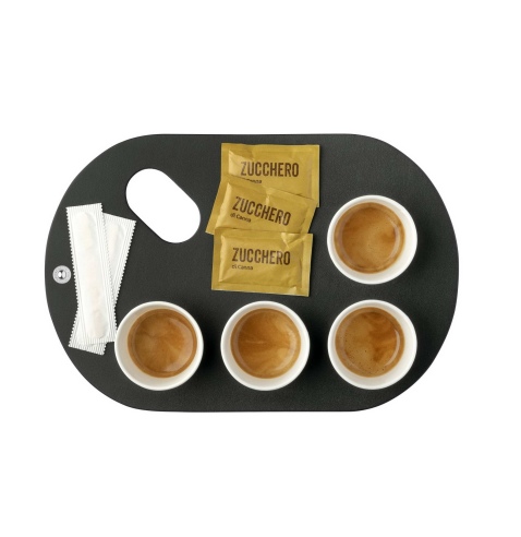 COFFEE TRAY porta bicchieri - BULL NERO sp. 3,0