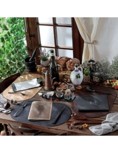 OVAL PLACEMATS 47x30 cm OVALE single piece CORK BROWN 2
