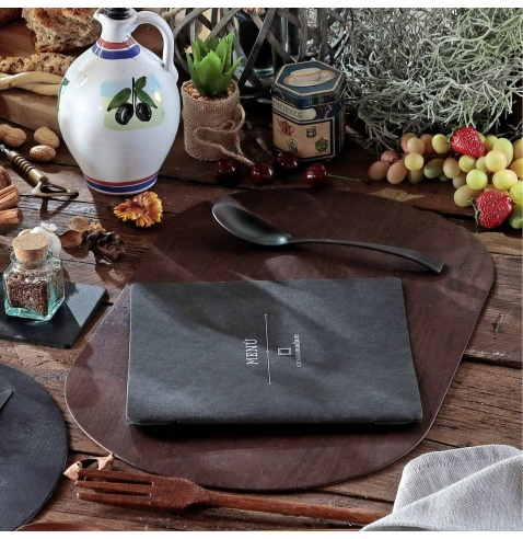 TOVAGLIETTE TAPPETINI D'ARREDO OVALI 30x47 cm pezzo singolo SUGHERO MARRONE sp. 2.5