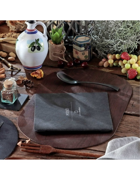 TOVAGLIETTE TAPPETINI D'ARREDO OVALI 30x47 cm pezzo singolo SUGHERO MARRONE sp. 2.5