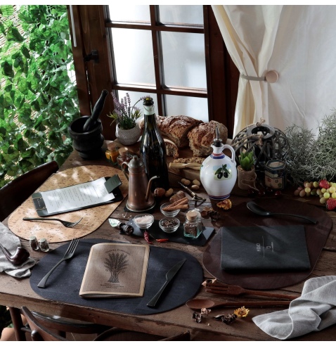 TOVAGLIETTE TAPPETINI D'ARREDO OVALI 30x47 cm pezzo singolo SUGHERO NATURALE sp. 1.4
