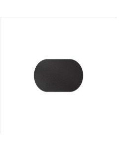 TOVAGLIETTE TAPPETINI D'ARREDO OVALI 20x30 cm pezzo singolo BULL NERO sp. 3,0