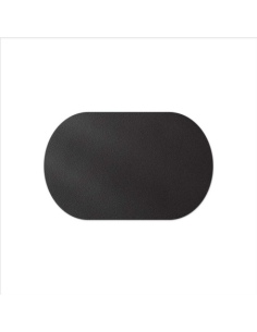 TOVAGLIETTE TAPPETINI D'ARREDO OVALI 30x47 cm pezzo singolo BULL NERO sp. 3,0