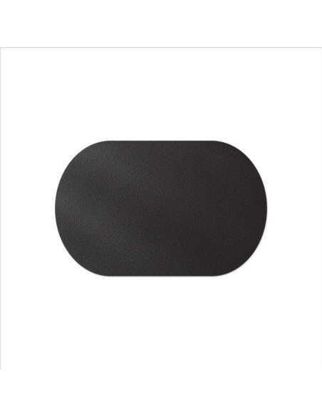 TOVAGLIETTE TAPPETINI D'ARREDO OVALI 30x47 cm pezzo singolo BULL NERO sp. 3,0