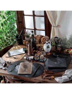 TOVAGLIETTE TAPPETINI D'ARREDO OVALI 30x47 cm pezzo singolo BULL NERO sp. 3,0 2