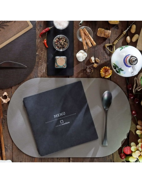 TOVAGLIETTE TAPPETINI D'ARREDO OVALI 30x47 cm pezzo singolo CHEF TORTORA