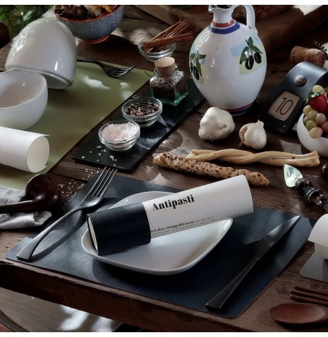 TOVAGLIETTE TAPPETINI D'ARREDO 23x35 cm pezzo singolo CHEF BLU