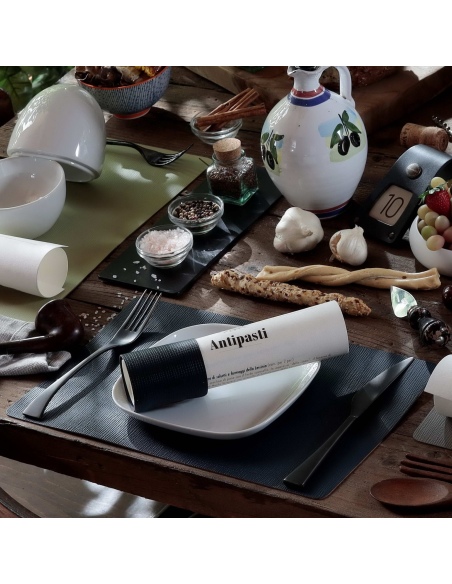 TOVAGLIETTE TAPPETINI D'ARREDO 23x35 cm pezzo singolo CHEF BLU