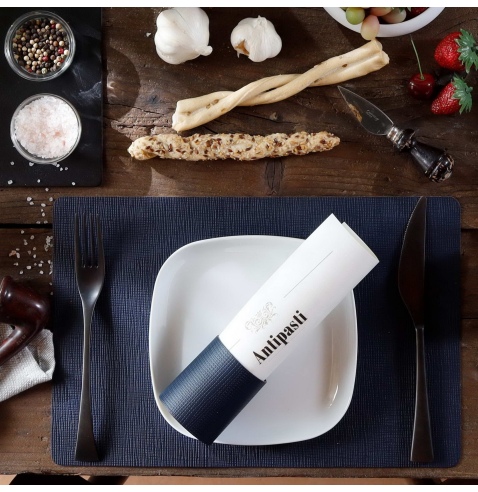 TOVAGLIETTE TAPPETINI D'ARREDO 23x35 cm pezzo singolo CHEF BLU
