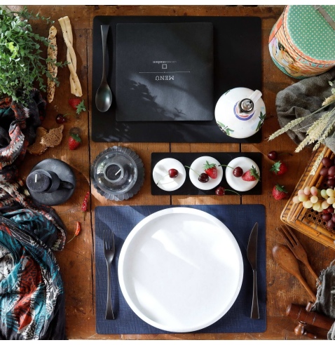 TOVAGLIETTE TAPPETINI D'ARREDO 30x40 cm pezzo singolo CHEF BLU