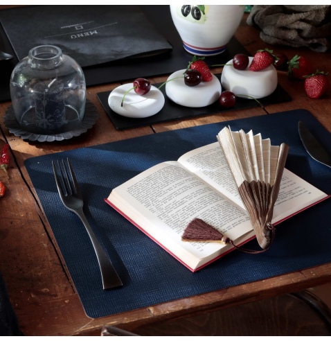 TOVAGLIETTE TAPPETINI D'ARREDO 30x40 cm pezzo singolo CHEF BLU