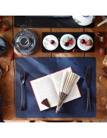 TOVAGLIETTE TAPPETINI D'ARREDO 30x40 cm pezzo singolo CHEF BLU