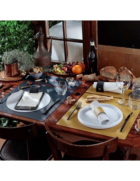 TOVAGLIETTE TAPPETINI D'ARREDO 48x15 cm pezzo singolo CHEF BLU