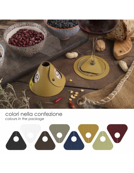 HOLE segna bicchieri conf. 8 pz. CHEF MIX