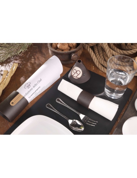 CONE segna tavoli monofacciali conf. 10 pz. CHEF MARRONE