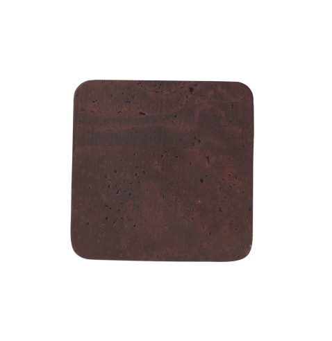 SOTTO BICCHIERI 9,5x9,5 cm conf. 4 pz. SUGHERO MARRONE sp. 2.5