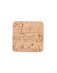 COASTERS 9,5x9,5 cm 4 pcs. pack CORK NATURAL th. 1.4 2