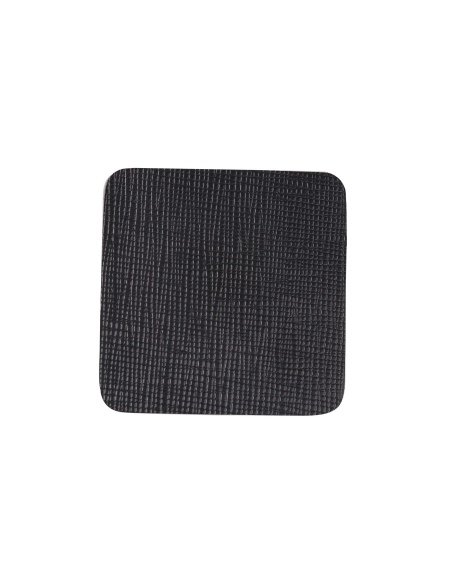 SOTTO BICCHIERI 9,5x9,5 cm conf. 4 pz. CHEF NERO