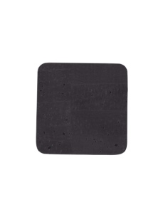 COASTERS 9,5x9,5 cm 4 pcs. pack CORK BLACK 2
