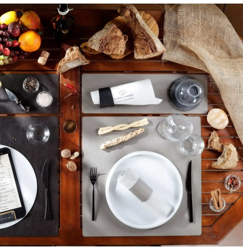TOVAGLIETTE TAPPETINI D'ARREDO 48x15 cm pezzo singolo CHEF TORTORA