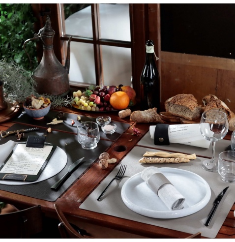 TOVAGLIETTE TAPPETINI D'ARREDO 48x15 cm pezzo singolo CHEF TORTORA