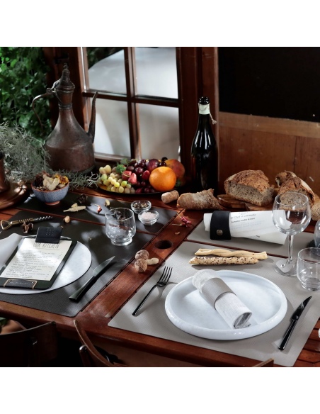 TOVAGLIETTE TAPPETINI D'ARREDO 48x15 cm pezzo singolo CHEF TORTORA